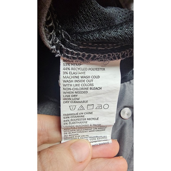 PRANA Grey Hemp Blend Performance Shorts Men's 38 Outdoor Travel Stretch - Picture 6 of 8